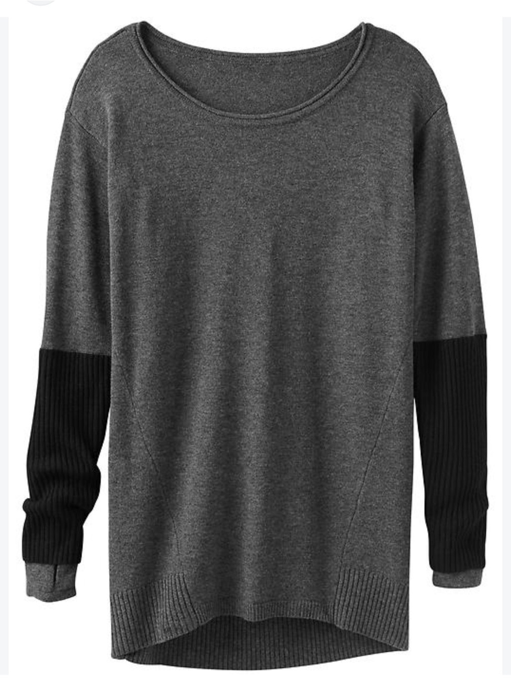 Athleta Merino Nopa Sweater Gray & Black Size Small